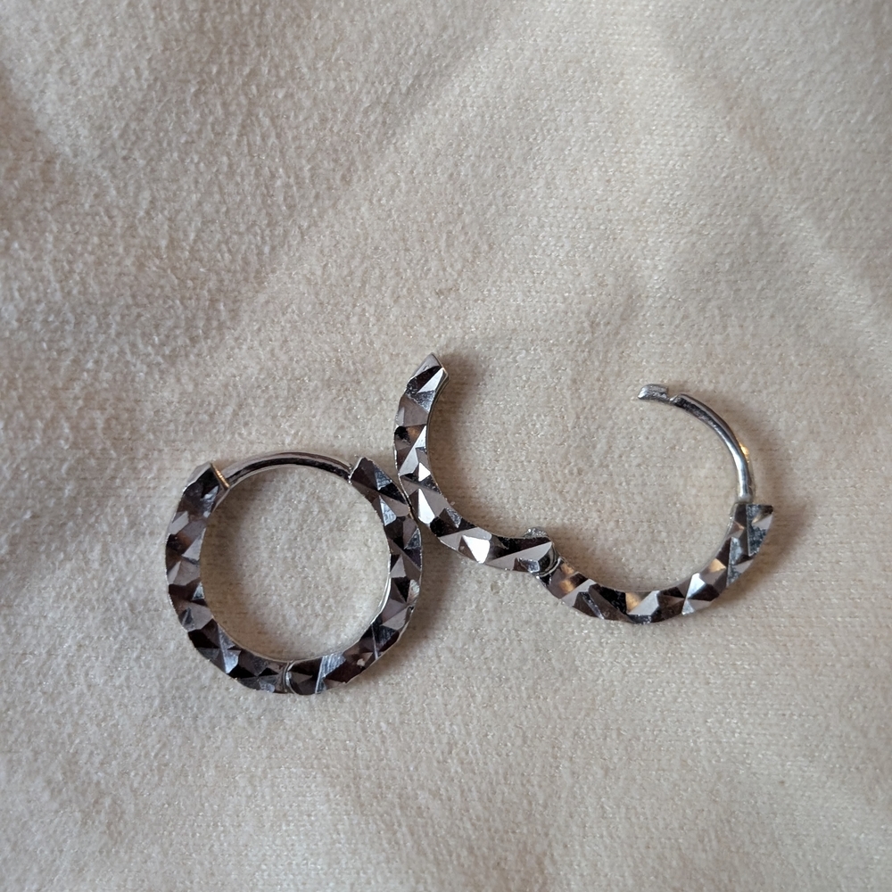 Elegant Silver Hoop Earrings